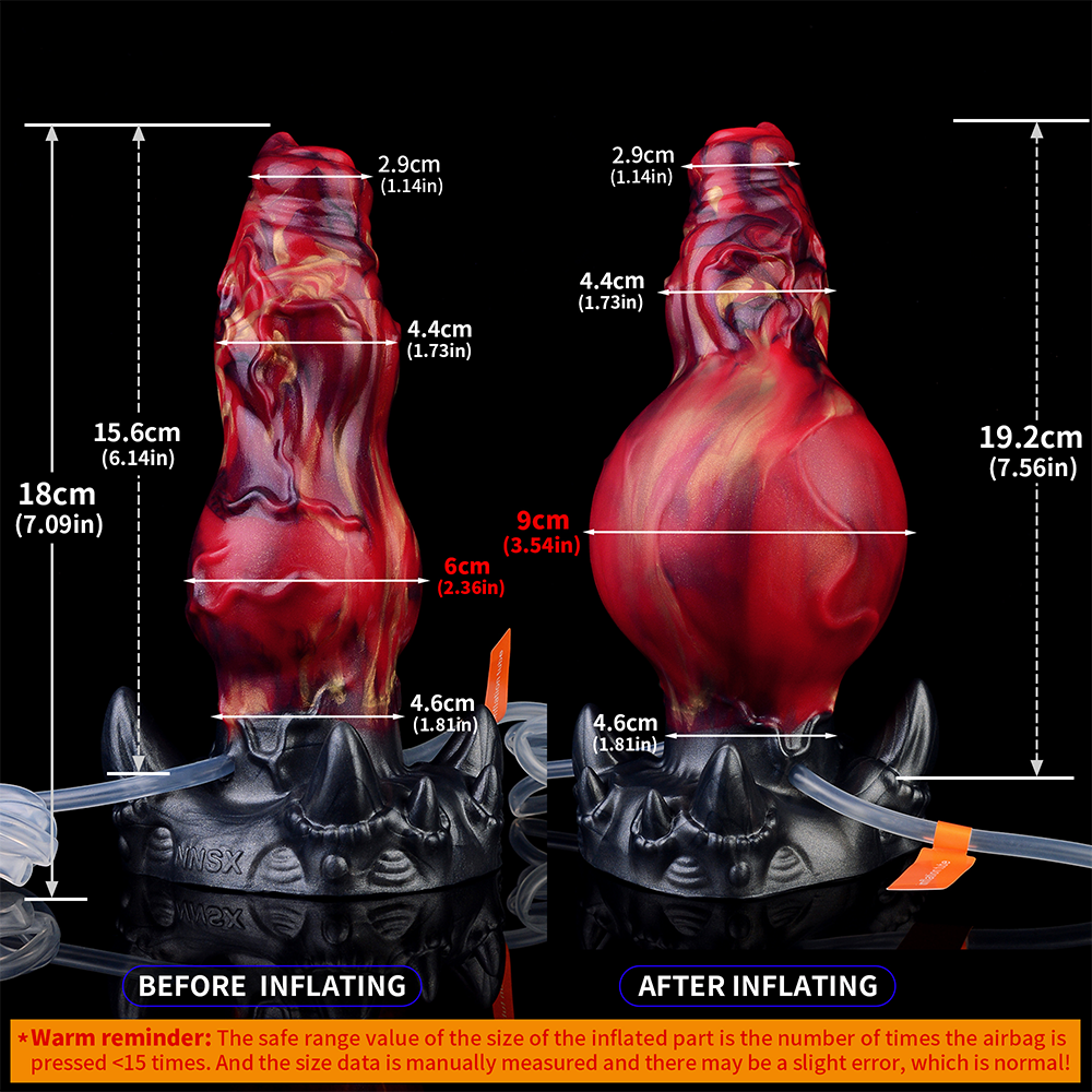 Flarefang Inflatable Ejaculating Dildo